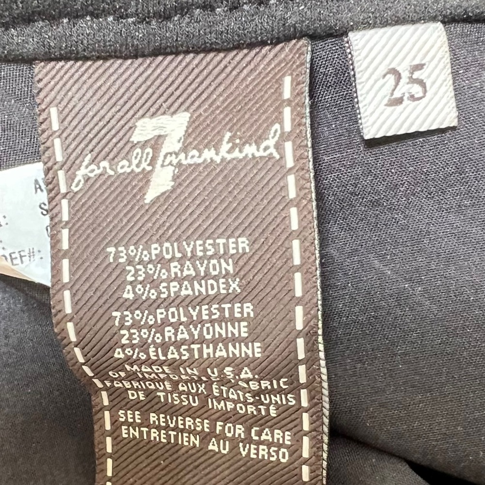 7 For All Mankind Gold/Silver Sequin Jeans / Pants - Size 25 - Picture 13 of 15
